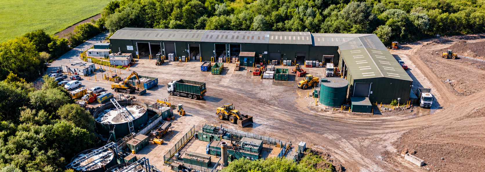 The Everwaste MRF facility at Clayton Hall, Chorley